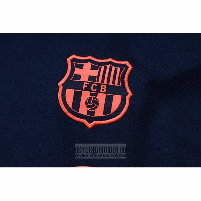 Chandal del Barcelona Manga Corta 2025-2026 Azul Rosa - Pantalon Corto